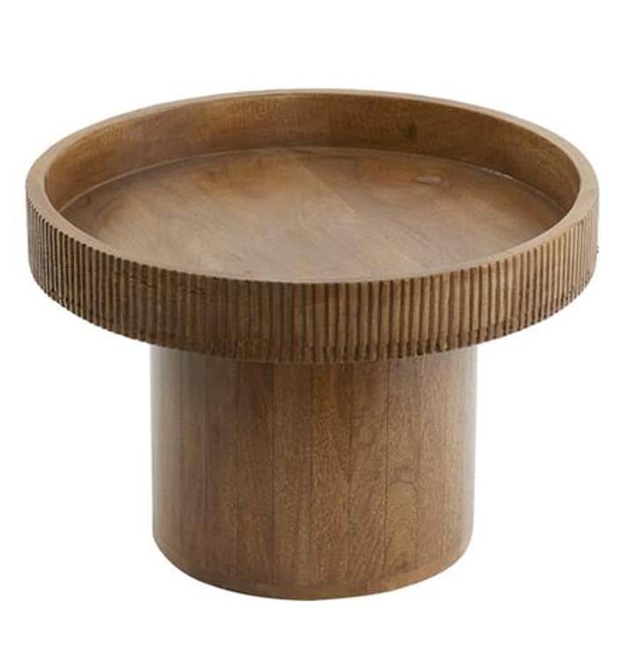 Ronde salontafel hout bruin