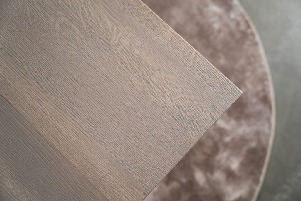 Rechthoekige eettafel eiken slate grey