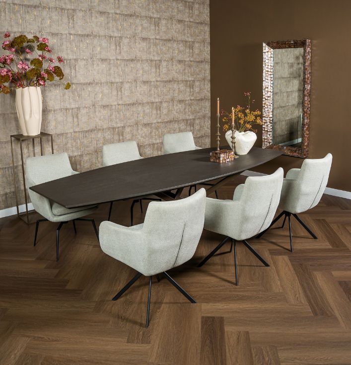 eetkamerstoel design stof
