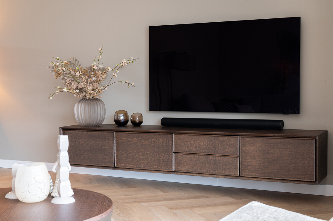 Tv meubel hout bruin