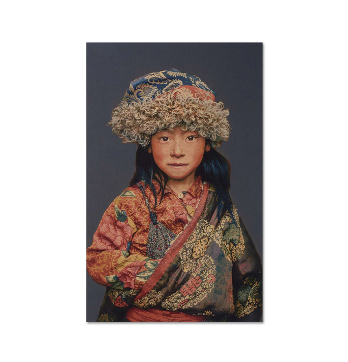 Tibetan girl schilderij