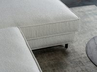 Beige bank stof liggedeelte