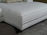 Beige boucle stof bank