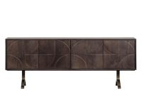 Donker bruin dressoir met patroon