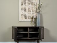 Hout bruin sidetable deurtjes