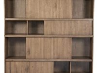 grote boekenkast hout met deurtjes