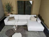 Liggedeelte hoekbank stof beige