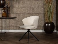 eetkamerstoel stof beige