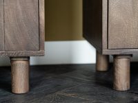 Ronde poot hout bruin