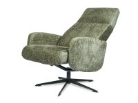 Verstelbare fauteuil groen liggend