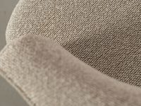 eetkamerstoel beige met zwarte draaipoten