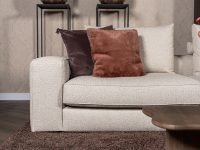 hoekbank beige stof