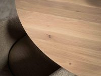 ronde eikenhouten tafelblad naturel kleur